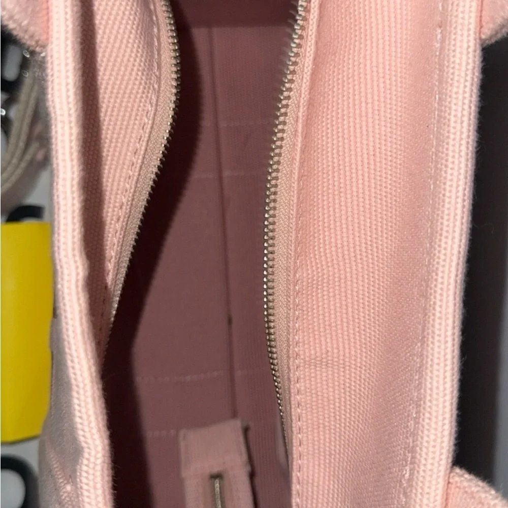 Marc Jacobs Pink Canvas 'The Tote Bag' with Contrasting Logo - Picture 2 of 3